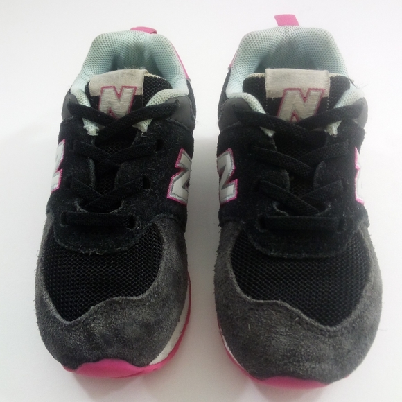 New Balance 574 Baby & Toddler 8 Suede Pink Casual Shoes ID574PF1 - Picture 2 of 8